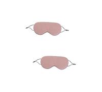 HAPINARY 2 Pièces Masque Pour Les Yeux Double Face Masques Le Fard à Paupières Cache-oeil Double Face Masque Pour Les Yeux Pour Masque Pour Les Yeux Lavable Oeil Lisse Soie De Glace Rose