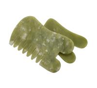 HAPINARY 2 Pièces Outil Gua Sha Pierre de Jade Naturelle Grattoir Facial et Corps Massage Doux pour Types de Peau Accessoire Soins Peau