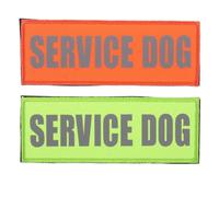 HAPINARY 2 Pièces Patch Réfléchissant Amovible en Tissu pour Gilet de Chien D'assistance, Respirant et Adapté à L'entraînement Quotidien en Espaces Publics