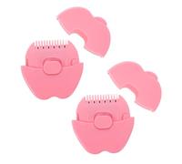 HAPINARY 2 Pièces Peigne Tondeuse Garçon Fille Forme de Pomme Mini pour Couper et Coiffer Cheveux Fins Franges et Pointes Fourchues Portable et Sûr pour Usage Domestique