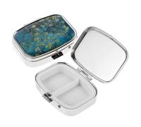 HAPINARY 2 Pièces Pilulier de Voyage Métal Compact avec Compartiments Organiseur de Portable pour Travail et Aventures Extérieures