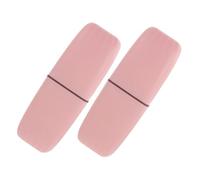 HAPINARY 2 Pièces Portable Travel Toothbrush Holder Cups Hygienic Toothpaste and Mouthwash Storage Case for Camping School Business Trips