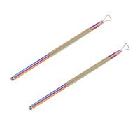 HAPINARY 2 pièces Poussoir Ongles Cuticules Outil Pédicure Acier Inoxydable Double Embout Repousse Cuticules Portable pour Ongles et Gel Remover Pratique et pour Salon et Usage Domestique