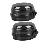 HAPINARY 2 pièces Protection Boutons Cuisinière Gaz Transparente Résistante Chaleur Couvre Pommeau Sécurité Garçon Fille Anti-manipulation Facile Installation