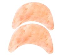 HAPINARY 2 Pièces Savon Exfoliant Naturel Au Sel de Himalaya Savon Corporel Artisanal Forme de Lune Exfoliation Douce Visage Corps et Pierre Minérale Hydratante pour Spa et Usage Quotidien