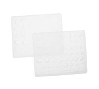 HAPINARY 2 Pièces Silicone Nail Molds Transparent Reusable Star Heart Charms For DIY Manicure Design Easy Release Silicone Nail Tools