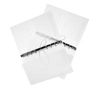 HAPINARY 2 Pièces Transparent Planner Cover Refillable Loose Leaf Binder Shell For Receipt Organizer Journals Photos And Budget Management