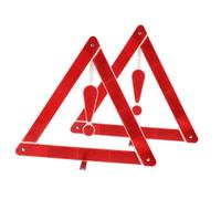HAPINARY 2 Pièces Triangle de Sécurité pour Voiture Kit Avertissement Routier Robuste et Au Vent Nationale Pratique pour Assistance Dépannage