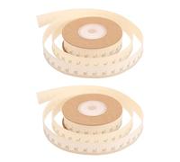 HAPINARY 2 Rouleaux Ruban Coton à Échelle pour DIY Ruban Mesureur Doux et Réutilisable pour Emballage Cadeaux et Projets Scolaires