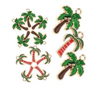 HAPINARY 20 pièces Accessoires Bijoux Style Hawaï Breloques Pendentifs DIY pour Colliers et Boucles Oreilles Alliage Rouge et Création Personnalisée