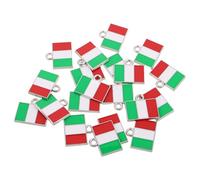 HAPINARY 20 Pièces bracelet décoratif drapeau Charmes pendentifs charmes vintage Breloques porte-clés vintage pendantif rétro pendantif de style rétro