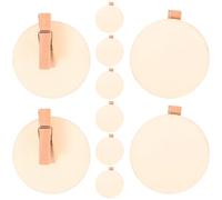 HAPINARY 20 Pièces Pinces à Mémos en Bois, Mini Clips Décoratifs | Peinture et Loisirs Créatifs, Organisent Notes et Messages, Lot de Clips Réutilisables en Bois
