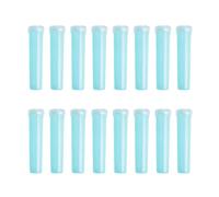 HAPINARY 20 Pièces Tube à Eau Floral en Plastique Bleu Bouchons en Caoutchouc, Étanche pour Conserver Fleurs Fraîches, pour Fleuristes et Ateliers de Création