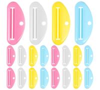 HAPINARY 20 Pièces Tube Squeezer Manuel pour Dentifrice et Crème Outil pour Tube Presse Facile pour Pâte à Dents Crème Mains Nettoyant Visage Accessoire Voyage et Léger