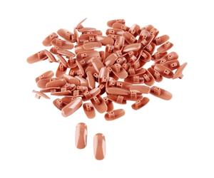 HAPINARY 200 Faux Ongles D’Entraînement Flexibles en ABS Couleur Café Kit 200 Pièces pour Pratique Nail Art et Manucure Professionnelle Accessoires pour Apprentissage et Création Designs