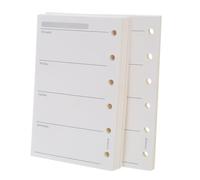HAPINARY 200 Feuilles De Papier Perforé 6 Trous Pour Agenda Hebdomadaire Feuilles Mobiles Intercalaires Pour Classeur Hebdomadaire Format A7 Ligné Petits Intercalaires Pour Classeur