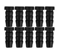 HAPINARY 20pcs Embout Fixation Pour Roulettes 8mm Trou, Insert De Roulette De Chaise Noir, Pour Tabourets Et Chaises De Bureau, Installation Facile, Protection Du Sol