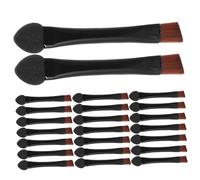HAPINARY 20pièces Pinceau Sourcil Double Extrémité Pour Fards à Paupières Kit De Maquillage Portable Avec Pinceau à Sourcils Plat Et Applicateur De Fard à Paupières