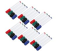 HAPINARY 24 Pièces Lot de 24 Marqueurs Effaçables à Sec pour Tableau Blanc et Noir, Feutres Aquarelle Lavables en 4 Couleurs, Séchage Rapide, Usage Scolaire et Professionnel