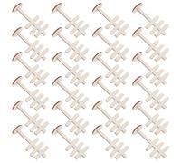 HAPINARY 24 Pièces Panneaux Miniatures en Bois Marron Surface Grainée Lisse Décoration Flexible sans Colle ni Outils Taille 7,5x3,6 Cm pour Maison de Poupée et Plante Succulente pour Bureau