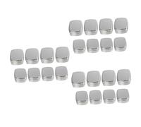 HAPINARY 24pièces Boîtes à Aluminium Cans De Carrés Pour Usage Domestique Parfaites Pour Voyage Rangement De Cosmétiques