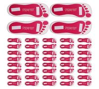 HAPINARY 25 Paires de Coussinets Adhésifs Jetables Pieds Protecteurs Autobronzant en Papier Rose Fuchsia Semelles de Bronzage Adaptées pour Salon Maison et Spa Accessoires Hygiéniques