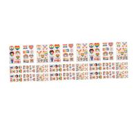 HAPINARY 27feuilles Autocollants Temporaires Arc-ciel Lgbt De Décoratifs Stickers De Fierté Pour Festivals Facile à Appliquer Retirer Décorations Colorées Pour