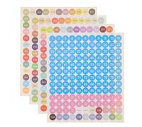 HAPINARY 2ensembles Autocollants Numérotés Colorés pour Peinture Diamant Étiquettes Autocollantes Adhésives Classification Boîte et Artisanat Stickers Chiffres pour Étudiants Rangement