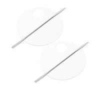 HAPINARY 2ensembles Palette De Maquillage Avec Spatule Plateau De Mélange Pour Fond De Teint Indispensable Pour Salon De Beauté