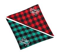 HAPINARY 2Pcs Plaid Pet Scarf Race Borne Dog Birthday Cépier Automne Dog Bandana Dog Anniversaire Gâteau Dckhund Dog Hoodie Dog Dog Carte Triangle Bib Cat Collier Dog Costume Coton Coton