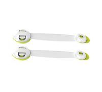 HAPINARY 2pcs Verrous de Sécurité pour Garçon et Filles, Serrure à Double Bouton en Abs Facile à Installer pour Porte de Placard et Tiroir, Protection Maison
