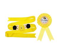 HAPINARY 2pièces Ceinture De Grossesse Et Badge Pour Shower Sash Et Corsage Pour Futurs Parents Accessoires Photo Pour Annonce De Naissance