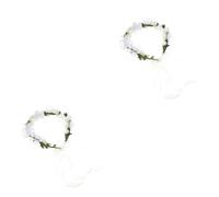 HAPINARY 2pièces Couronne De Artificielle Pour Mariage Fête Blanc Pour Photographie Et Garçon Fille