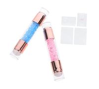 HAPINARY 2pièces Double-ended Nail Art Stamper Transparent Jelly Nail Stamping Tool for Creative Manicure Design Small