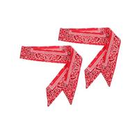 HAPINARY 2pièces Écharpe De Tête Pirate Élastique Pour Et Femmes Accessoire De Sport Bandana Rouge Pour Activités Extérieures Et Fitness