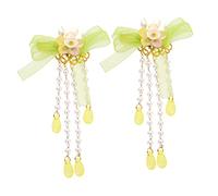 HAPINARY 2pièces Épingles à Cheveux Chinoises Avec Décorations Fleurs Et Franges Pour Filles Accessoires Élégants Pour Mariages Anniversaires Et Tenues Quotidiennes