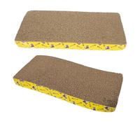 HAPINARY 2pièces Griffoir pour Chat Cartonné Plaque à Gratter Vague pour Chats Jouet De Meuble De Grattage Et Relaxant