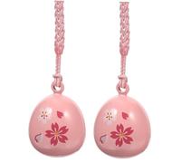 HAPINARY 2pièces Lot De Pendentifs Japonais Forme De Cloche Cerisier Breloques Légères Pour Téléphone Portable Porte-clés Ou Décoration Accessoires Féminins
