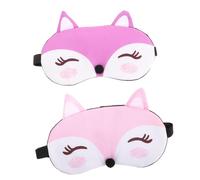 HAPINARY 2pièces Masque de Sommeil Animal pour Garçon Fille avec Élastique Motif Renard Mignon pour Filles Lot pour Maison Voyages