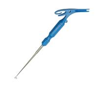 HAPINARY 2pièces Outil de Multifonction INOX pour Retirer Hameçons Défaire Nœuds Accessoire Carpe Lot Poignée Rouge et Bleue