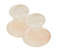 HAPINARY 2pièces Outils De Massage Visage Résine Masseur à Champignon Accessoire De Gua Sha Pour Soin Énergisant Et Relaxant Visage