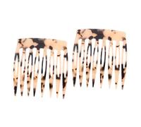 HAPINARY 2pièces Peigne à Dents Latérales Acétate Accessoire Capillaire Élégant Et Pratique Pour Parties Et Usage Fixation Sécurisée Cheveux Fins Design Et Smooth