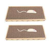 HAPINARY 2pièces Planche à Gratter pour Chat Tapis Intérieur pour Chaton Jouet à Gratter Carton Griffoir pour Chat Tapis pour Affûter Griffes
