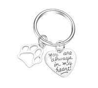 HAPINARY 2pièces Porte-clés Commémoratifs pour Animaux Acier Souvenirs Forme De Cœur You are Accessoire Élégant pour Et Amoureux Animaux Décoration Pratique pour Clés Et