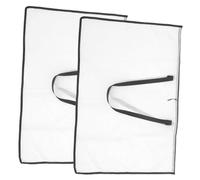 HAPINARY 2pièces Sac De Rangement Transparent pour Documents Grand Format Pochette Zippée Multifonction avec Poignée Porte-Dessin Et Porte-Affiches Sac Portable Résistant pour Artistes Et b