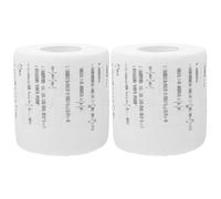 HAPINARY 2rouleaux Papier Toilette Imprimé Formules Mathématiques Amusant et Absorbant pour Salle de Bain Lot de Décoratifs et Pratiques Usage Quotidien et Voyage