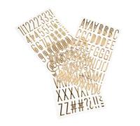 HAPINARY 3 feuilles Autocollants Lettres Dorées pour DIY Scrapbooking Lettres Initiales Miniatures Relief Élégantes Stickers Alphabet Bulles Luxe pour Projets Créatifs