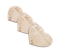HAPINARY 3 Pcs Panneaux En Pour Annonce De Naissance En Forme De Cœur Signalisation De Nom De Bébé Pour Décoration De Nurserie Idéal Pour Nouveau Né