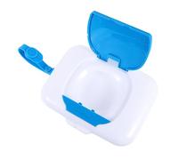 HAPINARY 3 Pièces Boîte De Mouchoirs Humides Mini Lingettes Figurine De Couple Lingettes Humides De Voyage Lit Enfant Lingettes Nettoyantes Tissu Extérieur Cas Plastique Polypropylène Blue