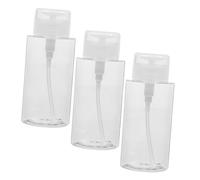 HAPINARY 3 Pièces Bouteille De Toner Distributeur De Liquide De Vernis À Ongles Clair Bouteille De Dissolvant De Vernis À Ongles Pousser Vers Le Bas Bouteille Vide Dissolvant De Vernis À